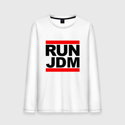 Мужской лонгслив Run JDM Japan / Белый – фото 1