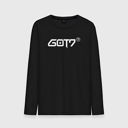 Лонгслив хлопковый мужской Got7 jinyoung, цвет: черный