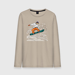 Мужской лонгслив Сноубордист snowboard
