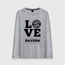 Лонгслив хлопковый мужской Bayern Love Классика, цвет: меланж