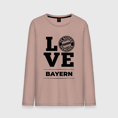 Мужской лонгслив Bayern Love Классика / Пыльно-розовый – фото 1