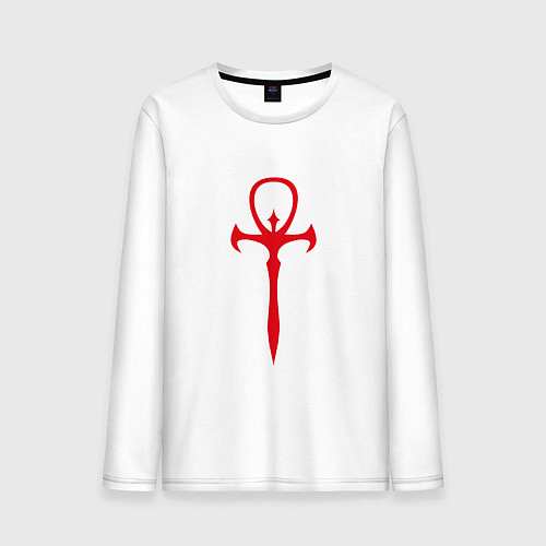 Мужской лонгслив Vampire The Masquerade Emblem / Белый – фото 1