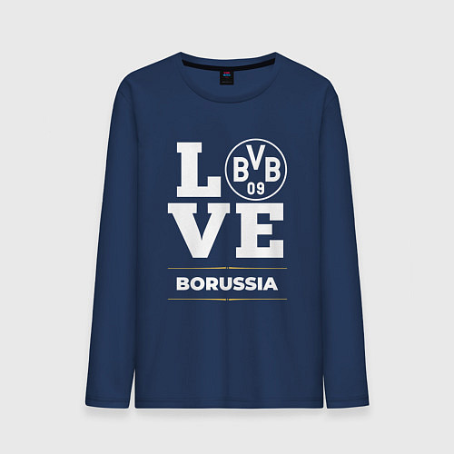 Мужской лонгслив Borussia Love Classic / Тёмно-синий – фото 1