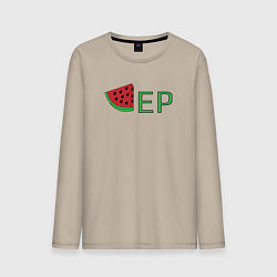 Лонгслив хлопковый мужской Арбузер DR Абьюзер, цвет: миндальный