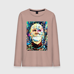 Лонгслив хлопковый мужской Pinhead Hellrazer, цвет: пыльно-розовый