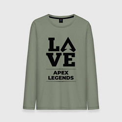 Лонгслив хлопковый мужской Apex Legends Love Classic, цвет: авокадо