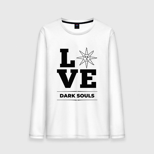 Мужской лонгслив Dark Souls Love Classic / Белый – фото 1