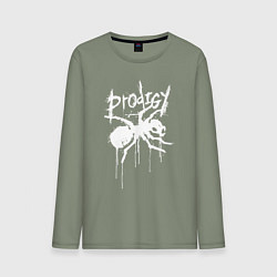 Лонгслив хлопковый мужской Draw white logo - Ant, цвет: авокадо