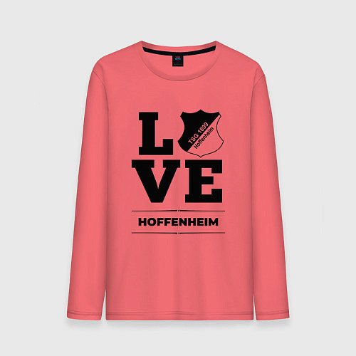Мужской лонгслив Hoffenheim Love Классика / Коралловый – фото 1