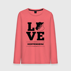 Лонгслив хлопковый мужской Hoffenheim Love Классика, цвет: коралловый
