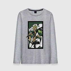 Лонгслив хлопковый мужской ЗОРО САМУРАЙ ИЗ ВАН ПИСА, цвет: меланж