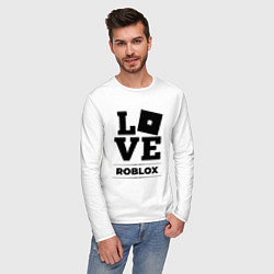 Лонгслив хлопковый мужской Roblox Love Classic, цвет: белый — фото 2