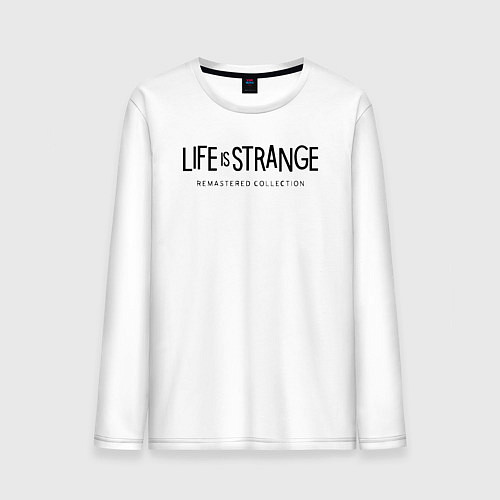 Мужской лонгслив Life Is Strange - logo / Белый – фото 1