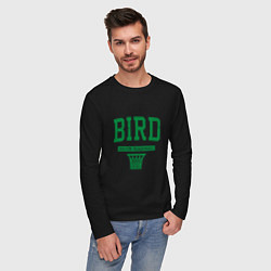 Лонгслив хлопковый мужской Bird - Boston, цвет: черный — фото 2