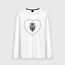 Мужской лонгслив Лого Monaco в сердечке