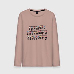 Мужской лонгслив STRANGER THINGS ALPHABET