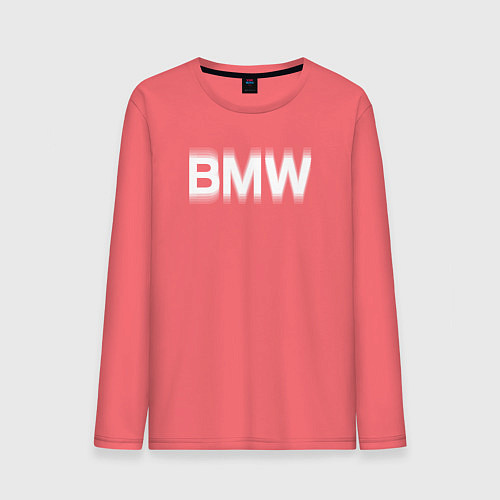 Мужской лонгслив Бмв - bmw в не фокусе / Коралловый – фото 1