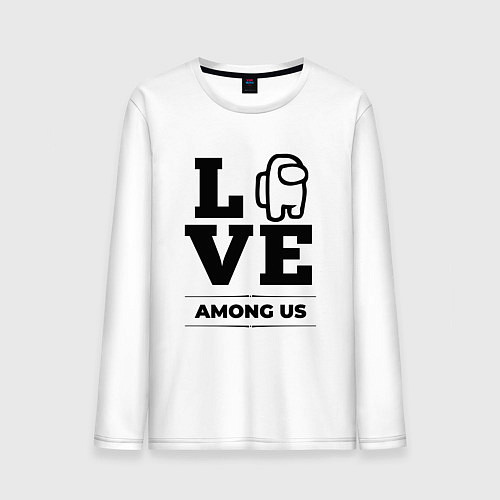 Мужской лонгслив Among Us Love Classic / Белый – фото 1