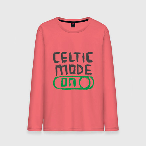 Мужской лонгслив Celtic Mode On / Коралловый – фото 1