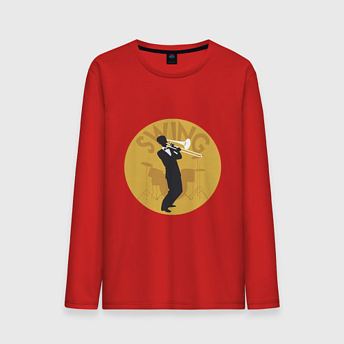 Мужской лонгслив Swing / Красный – фото 1