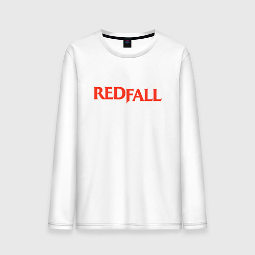 Мужской лонгслив Redfall logo / Белый – фото 1