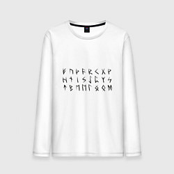 Мужской лонгслив Руны, скандинавская мифология, полный набор из 24