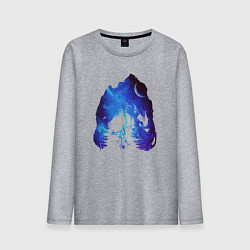 Мужской лонгслив Череп Тираннозавра Космос