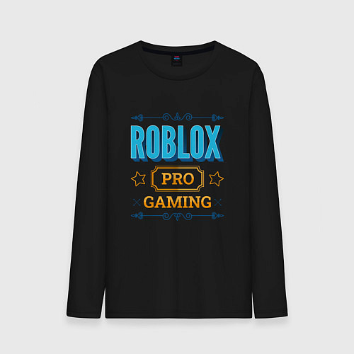 Мужской лонгслив Игра Roblox PRO Gaming / Черный – фото 1