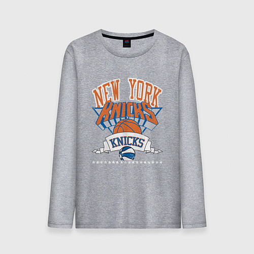 Мужской лонгслив NEW YORK KNIKS NBA / Меланж – фото 1