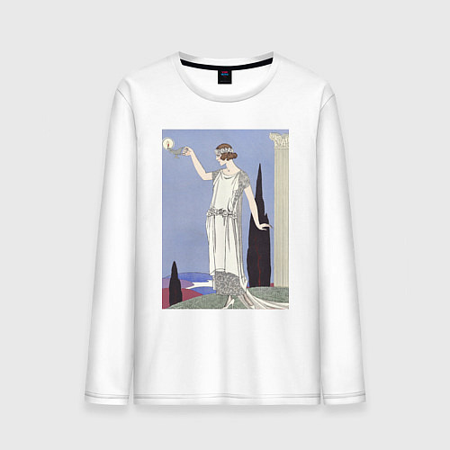 Мужской лонгслив Robe du Soir, de Worth Муза / Белый – фото 1