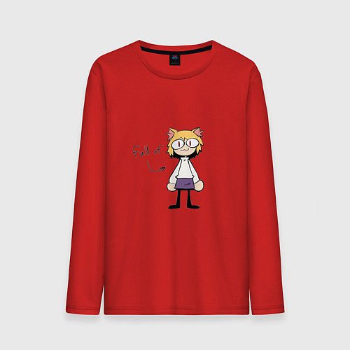 Мужской лонгслив Full of neco arc / Красный – фото 1