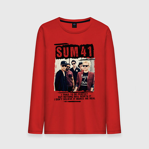Мужской лонгслив SUM 41 PIECES / Красный – фото 1