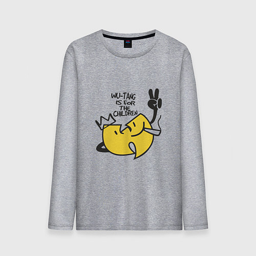 Мужской лонгслив Wu-Tang Is For The Children / Меланж – фото 1