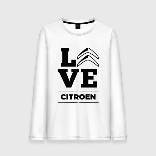 Мужской лонгслив Citroen Love Classic / Белый – фото 1