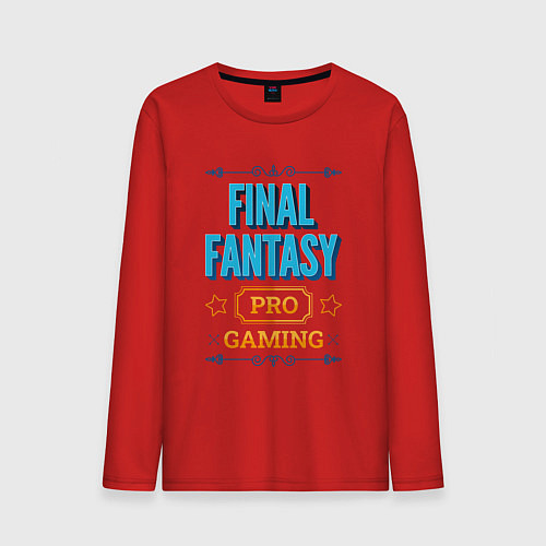 Мужской лонгслив Игра Final Fantasy PRO Gaming / Красный – фото 1