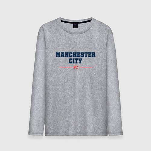 Мужской лонгслив Manchester City FC Classic / Меланж – фото 1