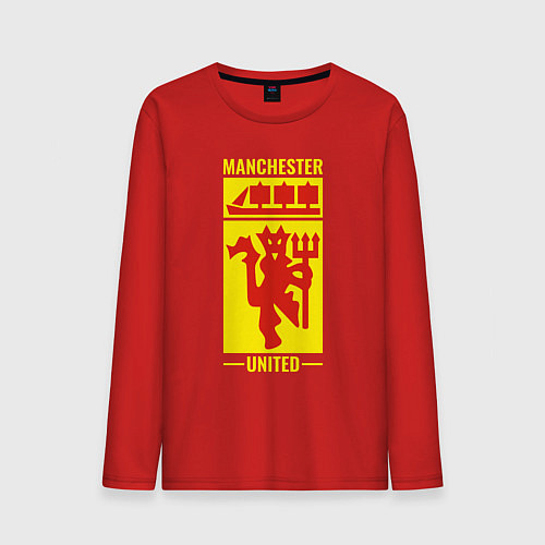 Мужской лонгслив Манчестер Юнайтед символ / Красный – фото 1