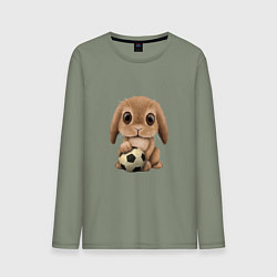 Мужской лонгслив Футбол - Кролик