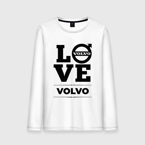 Мужской лонгслив Volvo Love Classic / Белый – фото 1