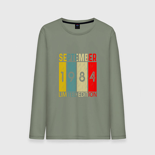 Мужской лонгслив 1984 - Сентябрь / Авокадо – фото 1