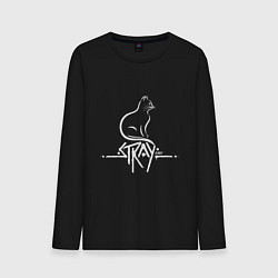 Лонгслив хлопковый мужской Stray Life, цвет: черный