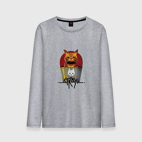Мужской лонгслив Stray - Cat / Меланж – фото 1