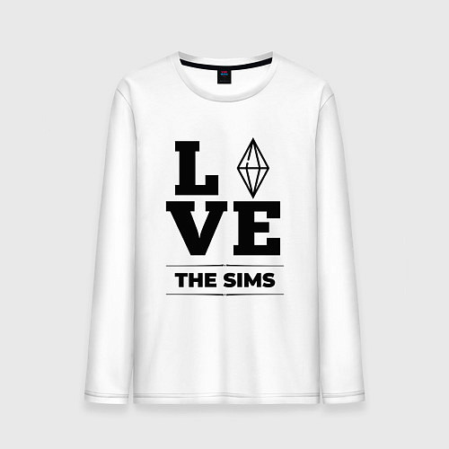 Мужской лонгслив The Sims love classic / Белый – фото 1