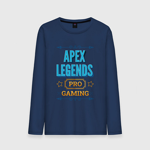 Мужской лонгслив Игра Apex Legends pro gaming / Тёмно-синий – фото 1