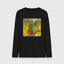 Мужской лонгслив Пепе Лягушонок в беде