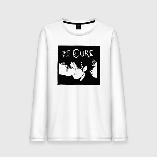 Мужской лонгслив The Cure Роберт Смит / Белый – фото 1