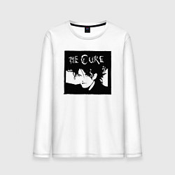 Лонгслив хлопковый мужской The Cure Роберт Смит, цвет: белый