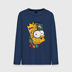 Мужской лонгслив Cyber-Bart - Simpsons family