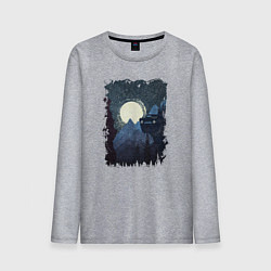 Мужской лонгслив Джип и пропасть