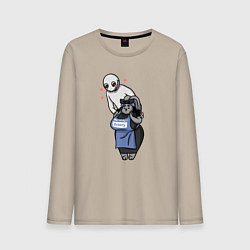 Мужской лонгслив Мама Кролик и Человек